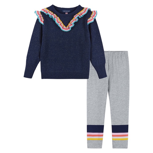 Andy & Evan girls sweater legging set - Picture 1 of 4